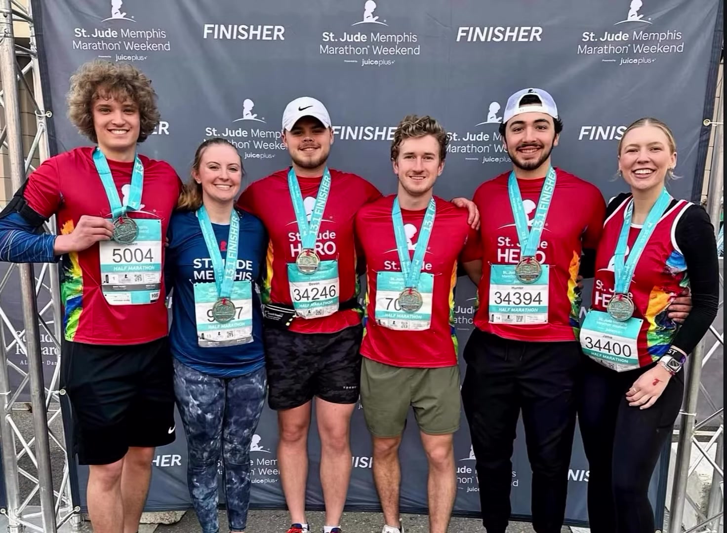 Brothers as St. Jude Heroes finishers at the St. Jude Memphis Marathon